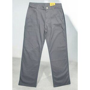 New Carhartt Pants Loose Fit Rugged Flex Girls 16 Canvas Work Gray Carpenter